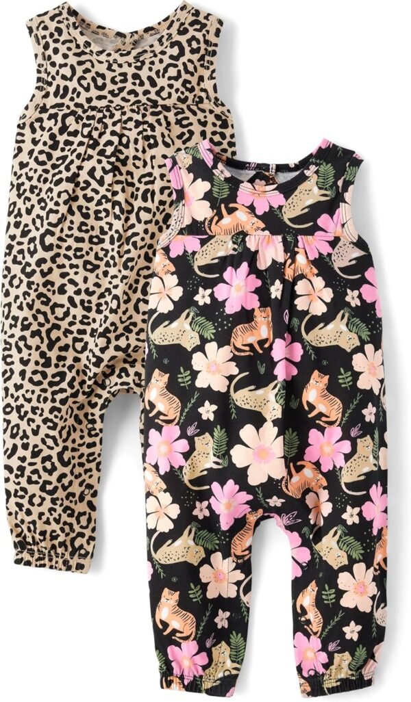 The Children's Place baby-girls And Newborn Sleeveless Pant Romper Playwear Outfit