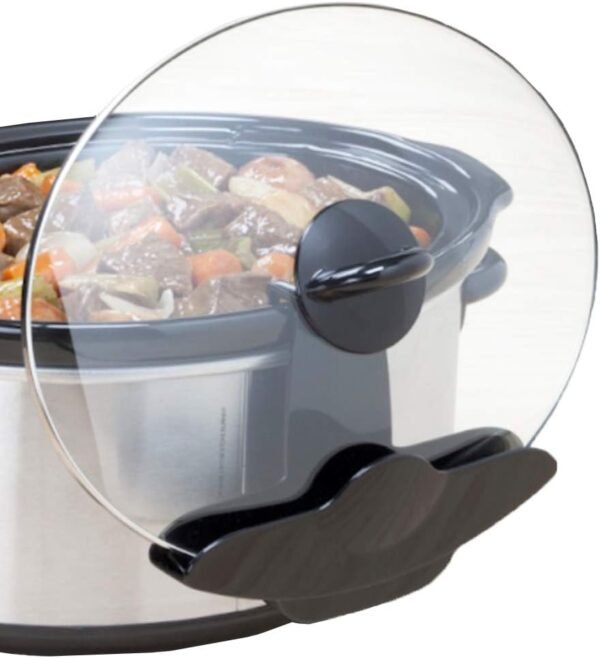 Slow Cooker Lid Holder | Fits Most Slow Cookers | Keeps Countertops Clean | Crock Pot Kitchen Pot Organizer | Works With Most Crocks