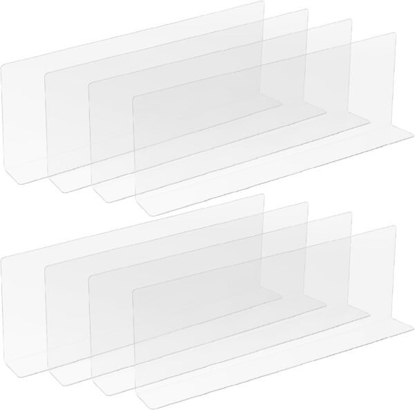 BiJun Laundry Guards for Washer and Dryer Clear Laundry Guard with Transparent Adhesive, Laundry Fence Guard Keeps Washer Dryer Countertop Clean, Laundry Room Accessories Fits Most Washer/Dryer