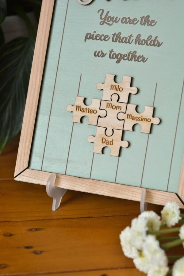 Love Signal Personalized Mom & Grandma Puzzle Sign - Mothers Day Gift, 9 Piece