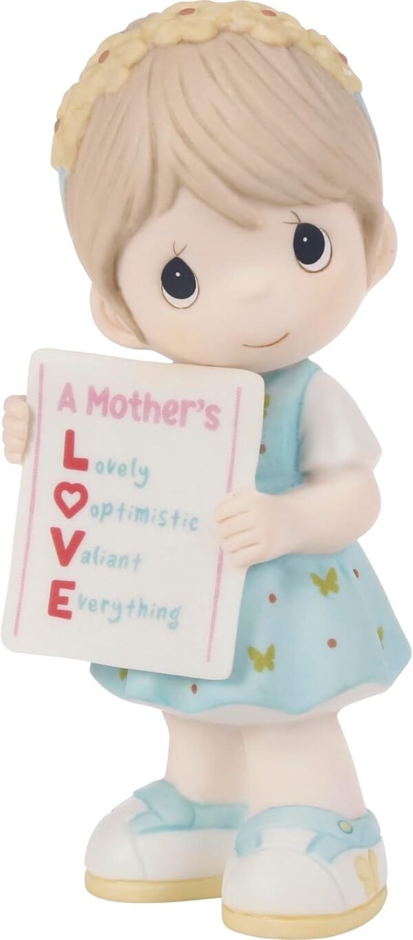 Precious Moments A Mother’s Love is Everything Girl Bisque Porcelain Figurine Birthday Gift for Mom | Little Girl Figurine