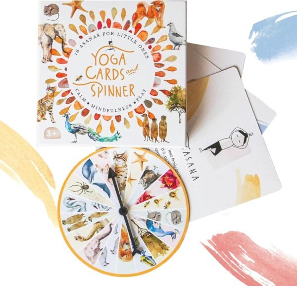 Yoga Cards for Kids – Mindfulness & Fun Game | 18 Durable Yoga Pose Cards for Focus, Balance & Calm | Educational & Portable Learning Toy for Ages 3+ | Kids Physical & Mindfulness Activity