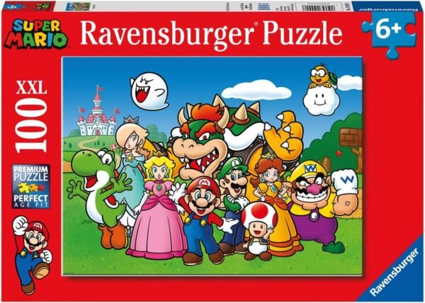 Ravensburger Super Mario - 100 Piece Jigsaw Puzzles for Kids Age 6 Years Up - Extra Large Pieces