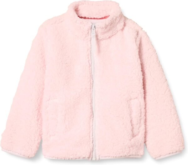 Amazon Essentials Girls and Toddlers' Sherpa Fleece Full-Zip Jacket