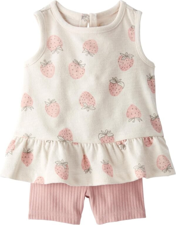 little planet by carter's unisex-baby 2-piece Shorts Set Made With Organic Cotton