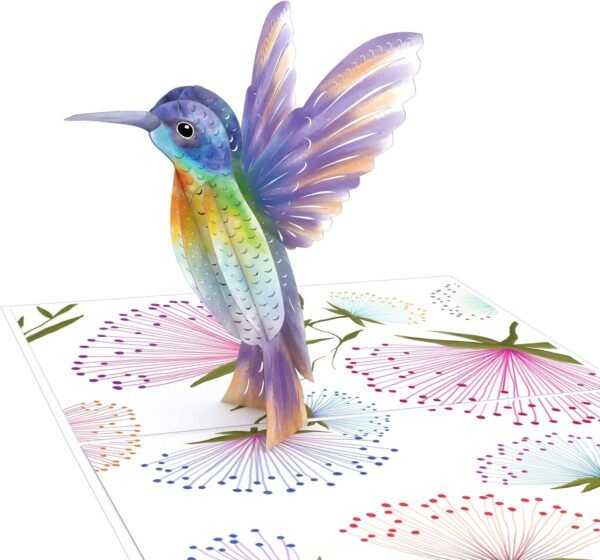 Lovepop Happy Mothers Day Hummingbird Pop Up Card,5 X 7”, 3D Greeting Card for Mom or Wife, Pop Up Mother's Day Card, Happy Mother's Day