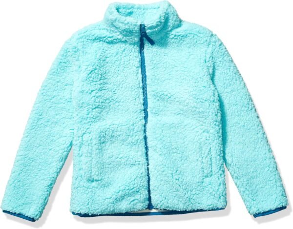Amazon Essentials Girls and Toddlers' Sherpa Fleece Full-Zip Jacket
