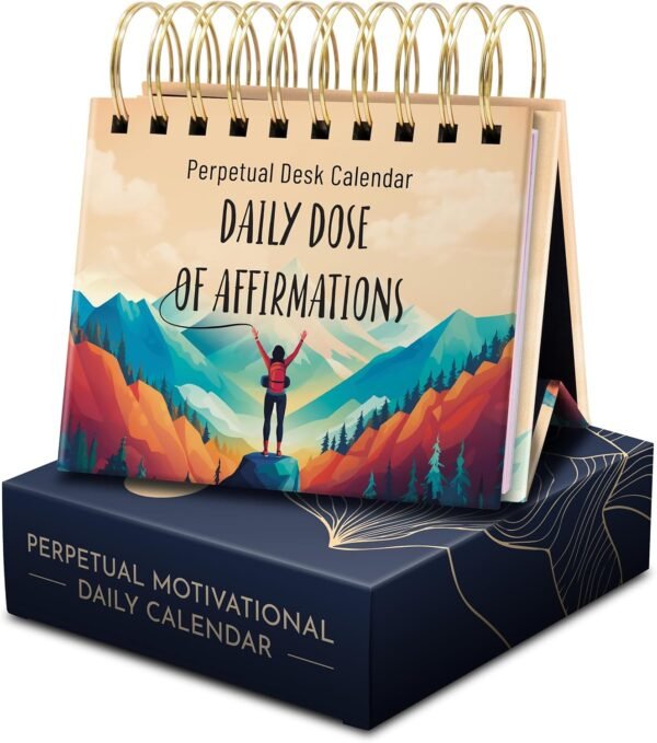 RYVE Daily Affirmation Calendar – Motivational Desk Calendar with Daily Affirmations for Women, Positive, Motivational and Inspirational Gifts, Office Gifts for Women, Office Desk Accessories