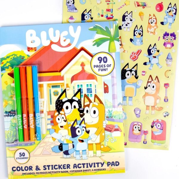 Bluey Coloring & Activity Book Coloring Book Activity for Kids Ages 3 & Up – Includes Stickers for Kids