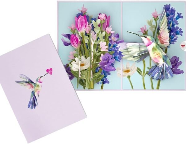 Lovepop Everyday Spring Floral & Bird Pop-Up Card for Her and Him - 3D Love Pop-Up Cards - Love in Bloom - 5" x 7" - Blank Notecard & Envelope Included