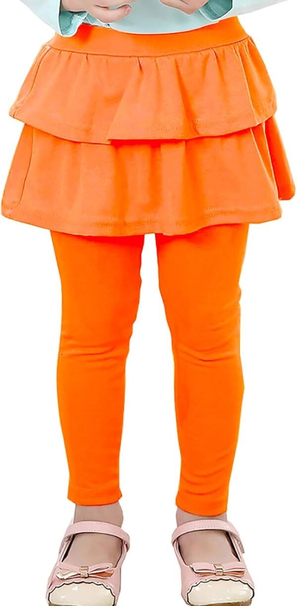 RieKet Girls School Uniform Pants Warm Stretchy Athletic Leggings with Skirt 2-14 Years