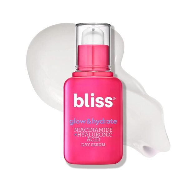 Bliss Glow & Hydrate Serum | Niacinamide + Hyaluronic Acid | Improves Dullness, Hydrates, Replenishes, & Defends Skin | Lightweight & Clean | Vegan & Cruelty-Free | 1 Fl Oz