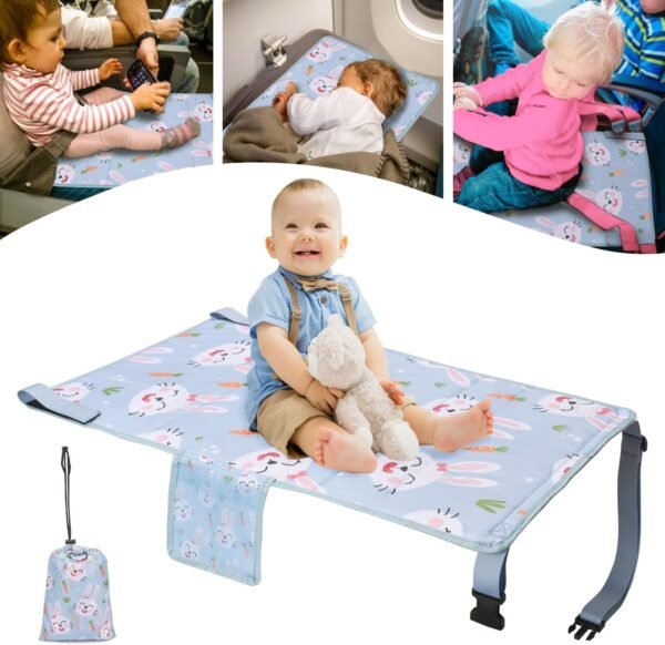 Toddler Airplane Bed - Seat Extender for Kids, Travel Essentials, Portable Plane Bed for Baby Flying