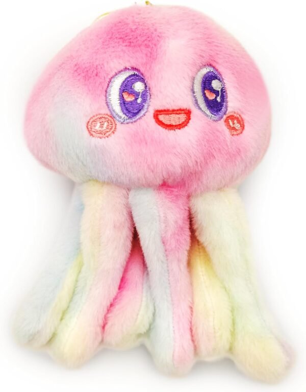JIAHO Pink Octopus Stuffed Animal, Cute Small Plushies for Girls, Boys and Babies, Adorable Octopus Plush Toys, Mini Stuffed Animals Doll for Easter Basket Stuffers, Carnival Prizes