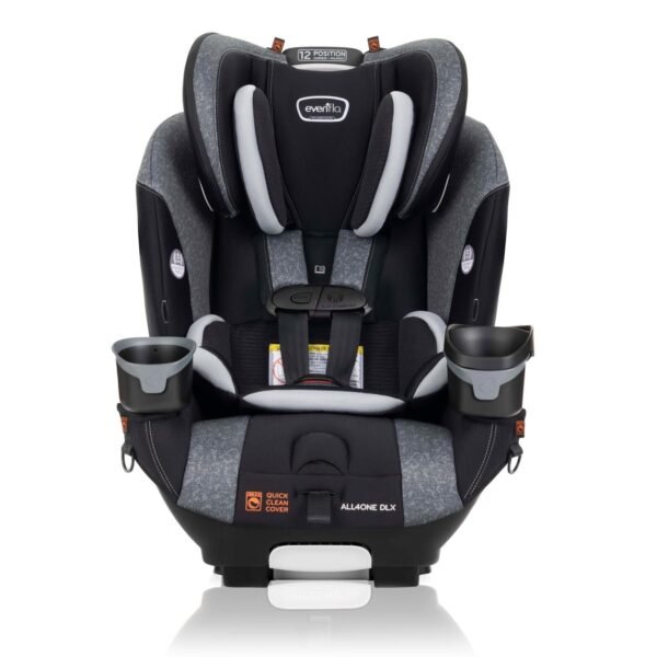 Evenflo EveryFit/All4One 3-in-1 Convertible Car Seat w/Quick Clean Cover (Latitude Gray)