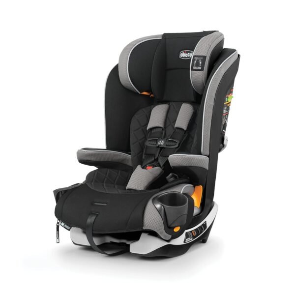 Chicco MyFit® Zip Harness + Booster Car Seat, 5-Point Harness Car Seat and High Back Booster Seat, Zip & Wash Fabric, for Children 25-100 lbs. | Nightfall/Black