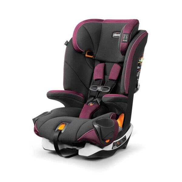 Chicco MyFit® Harness + Booster Car Seat, Forward-Facing 5-Point Harness Car Seat and High Back Booster Seat, for Children 25-100 lbs. | Gardenia/Purple