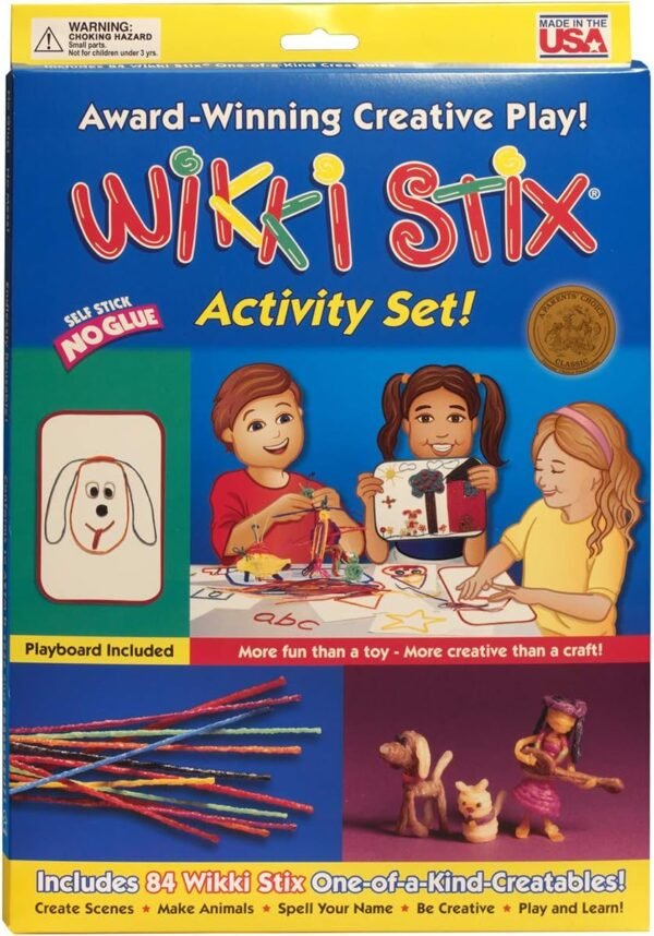 Wikki Stix Activity Set - Arts & Crafts Playset for Preschoolers- Made in The USA