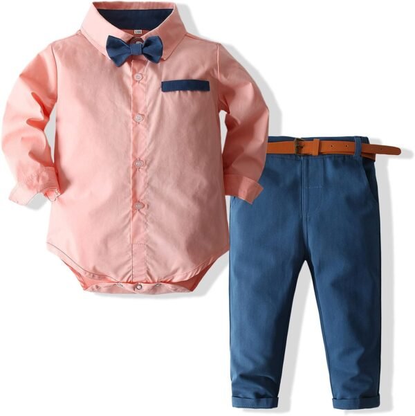 Kimocat Baby Boys Clothes Sets Long Sleeve and Pants Gentleman Outfit Suits