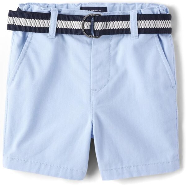 The Children's Place Baby Boys' and Toddler Twill Belted Chino Short
