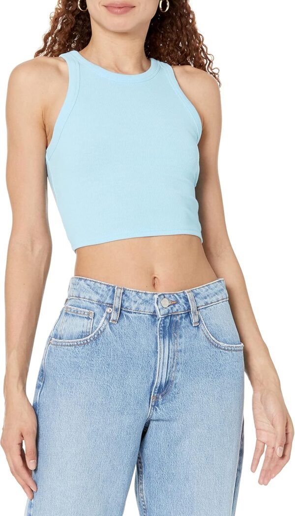 The Drop Women's Harper Essential Cropped Tank