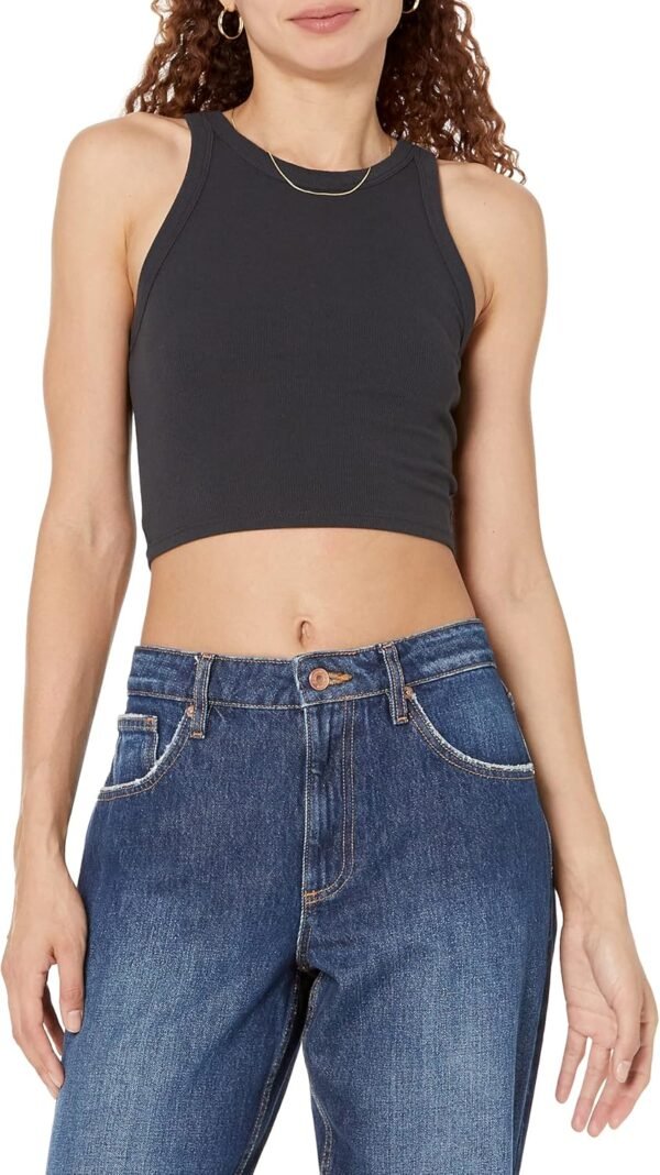 The Drop Women's Harper Essential Cropped Tank