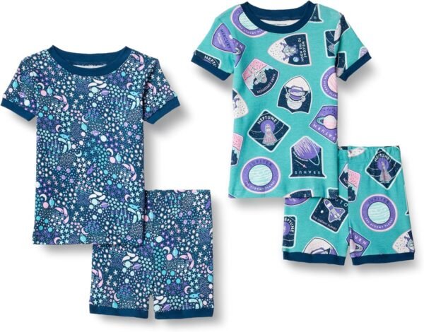 Amazon Essentials Unisex Babies, Toddlers and Kids' Snug-Fit Cotton Pajama Sleepwear Sets